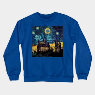 Starry Night Wizarding School Van Gogh Crewneck Sweatshirt
